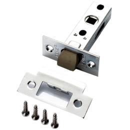 Защелка межкомнатная RENZ L 5-45 plastic С хром