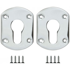 Накладка Fuaro (Фуаро) на цилиндр ESC.C+C/OV.set (ESC031) CP хром (2шт.)