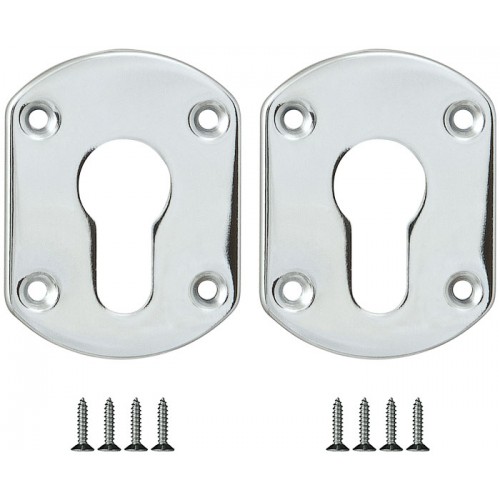 Накладка Fuaro (Фуаро) на цилиндр ESC.C+C/OV.set (ESC031) CP хром (2шт.)