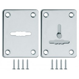 Накладка Fuaro (Фуаро) на сувальдный замок ESC.S-lift+S/K.set (ESC081/082) хром (2шт.)