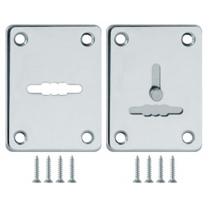 Накладка Fuaro (Фуаро) на сувальдный замок ESC.S-lift+S/K.set (ESC081/082) хром (2шт.)