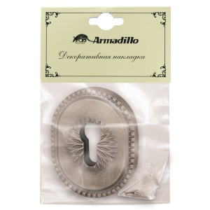Накладка Armadillo (Армадилло) на цилиндр ESC.C.CL/OV (ET-DEC CL) AS-9 античное серебро