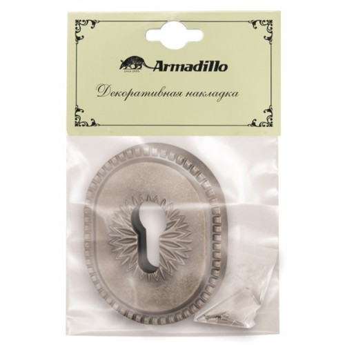 Накладка Armadillo (Армадилло) на цилиндр ESC.C.CL/OV (ET-DEC CL) AS-9 античное серебро