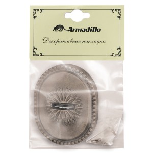 Накладка Armadillo (Армадилло) на сувальдный замок ESC.S-auto.CL/OV (PS-DEC CL) AS-9 античное серебро