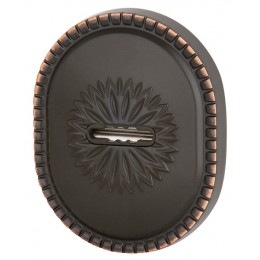 Накладка Armadillo (Армадилло) на сувальдный замок ESC.S-auto.CL/OV (PS-DEC CL) ABL-18 темная медь