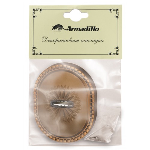 Накладка Armadillo (Армадилло) на сувальдный замок ESC.S-auto.CL/OV (PS-DEC CL) BB-17 коричневая бронза