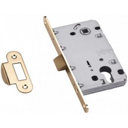 Защелка пластиковый язычок врезная ARCHIE WC LP 51120L B латунь