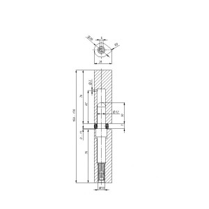 Петля приварная D20x160 ADJ регулируемая
