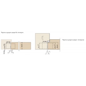 CEAM 1129 скрытая петля универсальная (до 40 кг) NAR матовое серебро
