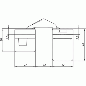 Скрытые петли MORELLI с 3-D регулировкой HH-16 PG золото