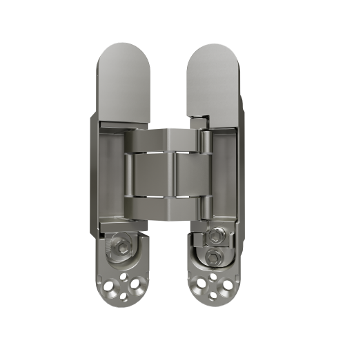Петля дверная скрытой установки 135х27 мм CDH-3D 135x27 соосная, универсальная, с 3D-регулировкой, хром матовый,