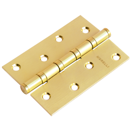 Петля дверная универсальная стальная MORELLI MS 100X70X2.5-4BB SG матовое золото