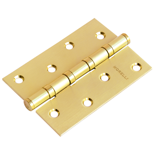 Петля дверная универсальная стальная MORELLI MS 100X70X2.5-4BB SG матовое золото