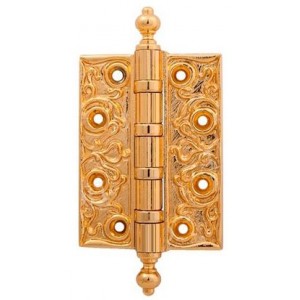 Петля дверная универсальная латунная Linea Cali 1270 CE OZ золото 24K глянцевое