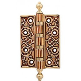 Петля дверная универсальная латунная Linea Cali 1270 CE OF франзуское золото