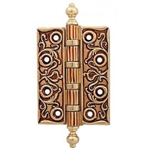 Петля дверная универсальная латунная Linea Cali 1270 CE OF франзуское золото