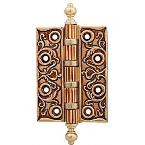 Петля дверная универсальная латунная Linea Cali 1270 CE OF франзуское золото