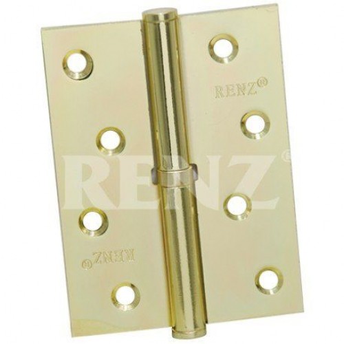 RENZ INRENZ L 100 FH SG петля стальная левая, цвет латунь матовая