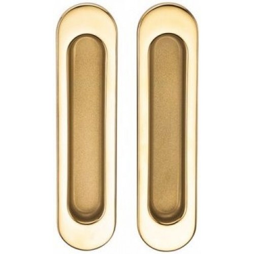 Ручка для раздвижных дверей SILLUR A-K05-V0 P.GOLD/S.GOLD золото