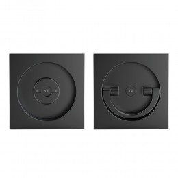 Ручка поворотная Armadillo (Армадилло) для раздвижных дверей SH.QUADRO55.BK8 BL-26 черный