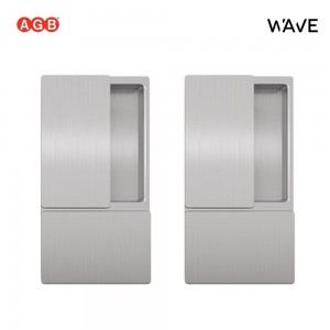 Ручки AGB WAVE для раздвижных дверей купе (БЕЗ ЗАМКА) B30000.01.32 (матовый хром) подходит к TOUCH