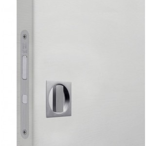 Bonaiti комплект WC для раздвижных дверей (Механизм G500T H21 + ручки EASY QUADRO) матовый хром