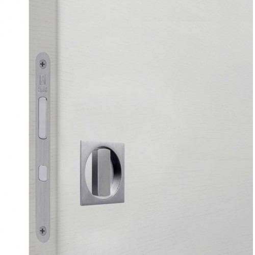 Bonaiti комплект WC для раздвижных дверей (Механизм G500T H21 + ручки EASY QUADRO) матовый хром