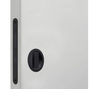 Bonaiti комплект WC для раздвижных дверей (механизм G500T H21 + ручки EASY TONDO) черный