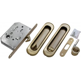 Комплект ручки купе сантехническая защелка MORELLI MHS150 WC AB Бронза