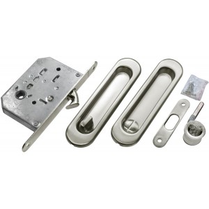 Комплект ручки купе сантехническая защелка MORELLI MHS150 WC SC Матовый хром