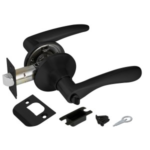Ручка Ajax (Аякс) защелка DK610 BL-BK (6010 BL-B) (фик.) черный