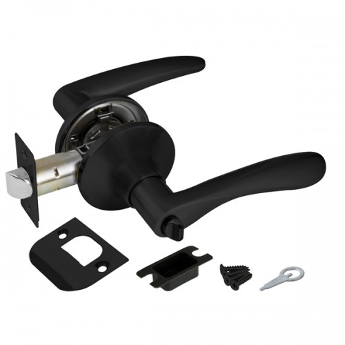 Ручка Ajax (Аякс) защелка DK610 BL-BK (6010 BL-B) (фик.) черный