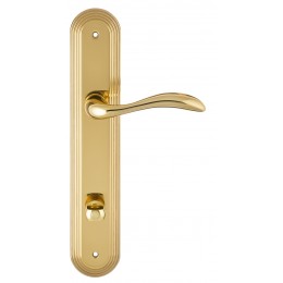 Дверная ручка на планке Extreza FLEXA-PL05-WC-96-F01 (FLEXA 335) полированная латунь