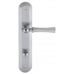 Дверная ручка на планке Extreza "DEZI" 309 PL05-WC-96-F05-F04-F05 матовый хром / хром / планка матовый хром