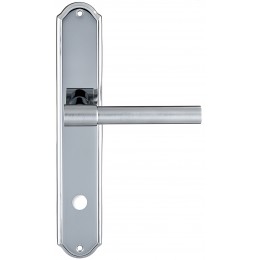 Дверная ручка Extreza "NUVO" 125 на планке PL01-WC-96 матовый хром / хром F05/F04