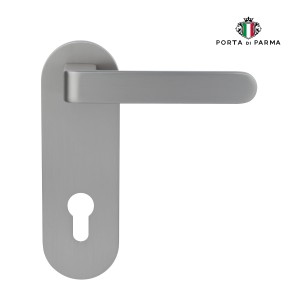 Дверная ручка на планке Porta Di Parma, Модерн, Fedra 2113.14.CYL, Матовый никель