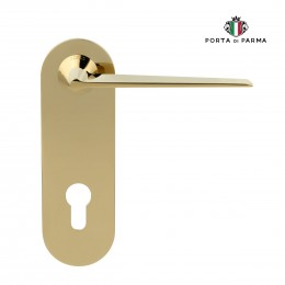 Дверная ручка на планке Porta Di Parma, Модерн, Cono 2115.06.CYL, PVD Полированное золото