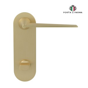 Дверная ручка на планке Porta Di Parma, Модерн, Cono 2115.07.WC, Матовое золото
