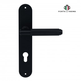 Дверная ручка на планке Porta Di Parma, Модерн, Exa Zig 2301.03.CYL, Чёрный