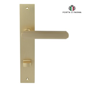 Дверная ручка на планке Porta Di Parma, Модерн, Glamour 2417.07.WC, Матовое золото