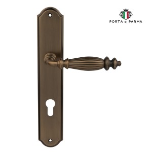 Дверная ручка на планке Porta Di Parma, Классика, Siena 2610.11.CYL, Матовый кофе