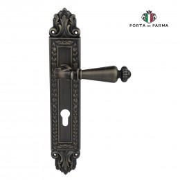 Дверная ручка на планке Porta Di Parma, Классика, Ninfa 2707.09.CYL, Матовая бронза