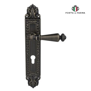 Дверная ручка на планке Porta Di Parma, Классика, Ninfa 2707.09.CYL, Матовая бронза