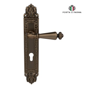 Дверная ручка на планке Porta Di Parma, Классика, Ninfa 2707.11.CYL, Матовый кофе