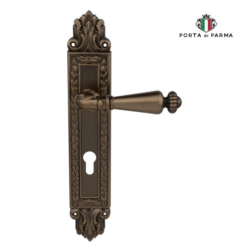 Дверная ручка на планке Porta Di Parma, Классика, Ninfa 2707.11.CYL, Матовый кофе