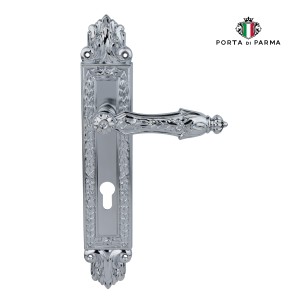 Дверная ручка на планке Porta Di Parma, Классика, Arcadia 2718.01.CYL, Полированный хром