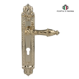 Дверная ручка на планке Porta Di Parma, Классика, Arcadia 2718.06.CYL, PVD Полированное золото