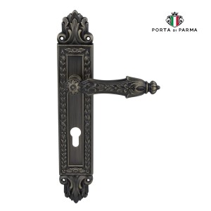Дверная ручка на планке Porta Di Parma, Классика, Arcadia 2718.09.CYL, Матовая бронза