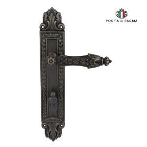 Дверная ручка на планке Porta Di Parma, Классика, Arcadia 2718.09.WC, Матовая бронза