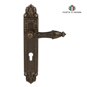 Дверная ручка на планке Porta Di Parma, Классика, Arcadia 2718.11.CYL, Матовый кофе